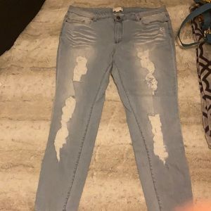 Forever 21 skinny jeans.